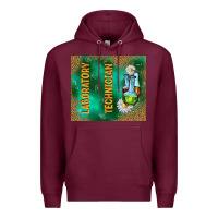 Burgundy laboratory technician Premium Hoodie - TumblerDesignByShophia