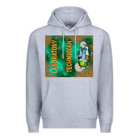 Heather Grey laboratory technician Premium Hoodie - TumblerDesignByShophia