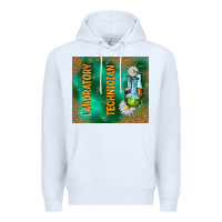 White laboratory technician Premium Hoodie - TumblerDesignByShophia