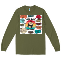 Army Green ı keep all my dad jokes in a dad a base Long Sleeve Tee - MaliasSmallBusiness