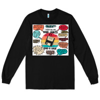 Black ı keep all my dad jokes in a dad a base Long Sleeve Tee - MaliasSmallBusiness