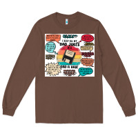 Chestnut ı keep all my dad jokes in a dad a base Long Sleeve Tee - MaliasSmallBusiness