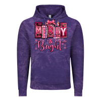 Cloud Purple merry and bright pink Christmas Vintage Hoodie - Jasminsmagicworld