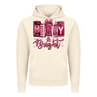 Vintage Artic merry and bright pink Christmas Vintage Hoodie - Jasminsmagicworld