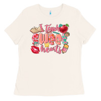 Bone i teach sweet hearts valentine's day teacher Ladies Tee - FaDigitalArtStudio