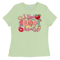 Matcha i teach sweet hearts valentine's day teacher Ladies Tee - FaDigitalArtStudio