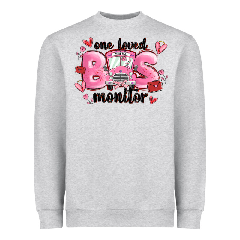 One Loved Bus Monitor Heavyweight Sweatshirt by MaliasSmallBusiness | Teevron