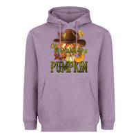 Lavender Howdy Pumpkin Heavyweight Hoodie - texasbilliewilder