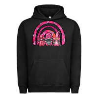 Pigment Black breast cancer rainbow gnomes Urban Hoodie - FaDigitalArtStudio