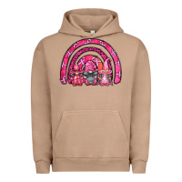 Pigment Burro breast cancer rainbow gnomes Urban Hoodie - FaDigitalArtStudio