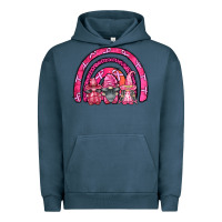 Pigment Midnight Navy breast cancer rainbow gnomes Urban Hoodie - FaDigitalArtStudio