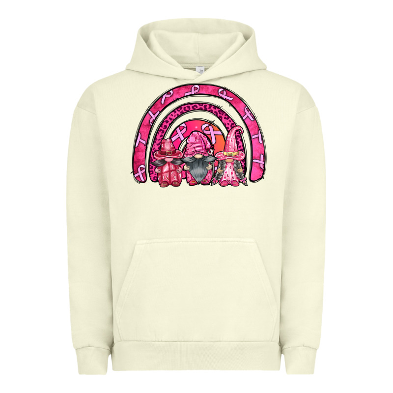 Breast Cancer Rainbow Gnomes Urban Hoodie by FaDigitalArtStudio | Teevron