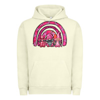 Pigment Pistachio breast cancer rainbow gnomes Urban Hoodie - FaDigitalArtStudio