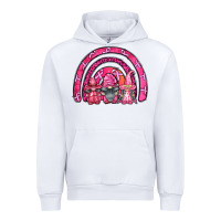 White breast cancer rainbow gnomes Urban Hoodie - FaDigitalArtStudio