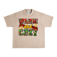 French Oak warm and cozy with scarf Urban Heavy Tee - AdoDesignShop