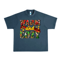 Midnight Navy warm and cozy with scarf Urban Heavy Tee - AdoDesignShop