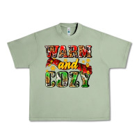 Oil Green warm and cozy with scarf Urban Heavy Tee - AdoDesignShop
