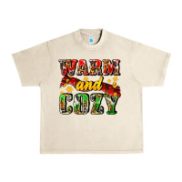 Sandshell warm and cozy with scarf Urban Heavy Tee - AdoDesignShop