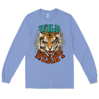 Colony Blue wild heart tiger college western Long Sleeve Tee - NancyCooperArtShop