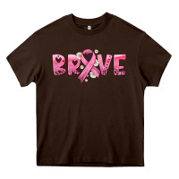 Chocolate Brown brave with ribbon Heavy Core Tee - HRA Design Shop