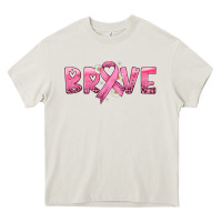 Cream brave with ribbon Heavy Core Tee - HRA Design Shop