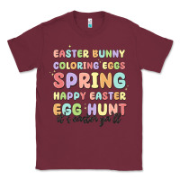 Burgundy easter bunny spring Classic Tee - MaliasSmallBusiness