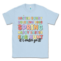 Dusty Blue easter bunny spring Classic Tee - MaliasSmallBusiness