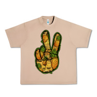 Burro Pineapple Peace Sign Urban Heavy Tee - Jasminsmagicworld