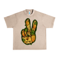 French Oak Pineapple Peace Sign Urban Heavy Tee - Jasminsmagicworld