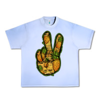 Grape Ice Pineapple Peace Sign Urban Heavy Tee - Jasminsmagicworld