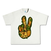 Pistachio Pineapple Peace Sign Urban Heavy Tee - Jasminsmagicworld
