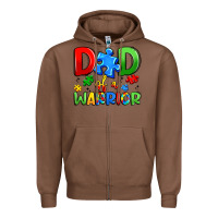 Chestnut dad of a warrior Zipper Hoodie - Artiststas