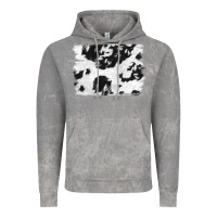 Cloud Rock black and white cowhide backround Vintage Hoodie - NancyCooperArtShop
