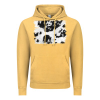 Black And White Cowhide Backround Vintage Hoodie | Teevron
