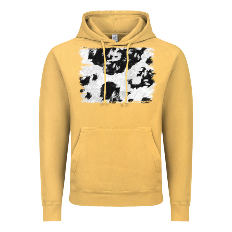 Black And White Cowhide Backround Vintage Hoodie by NancyCooperArtShop | Teevron