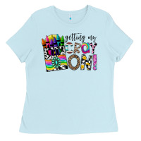 Baby Blue getting my cray on Ladies Tee - CowhideDigitalArt