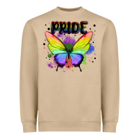 Mushroom rainbow butterfly pride lgbtq Heavyweight Sweatshirt - MaliasSmallBusiness