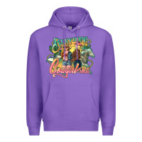 Purple Busy doing Cowgirl shit Premium Hoodie - HowdyJamesFarm