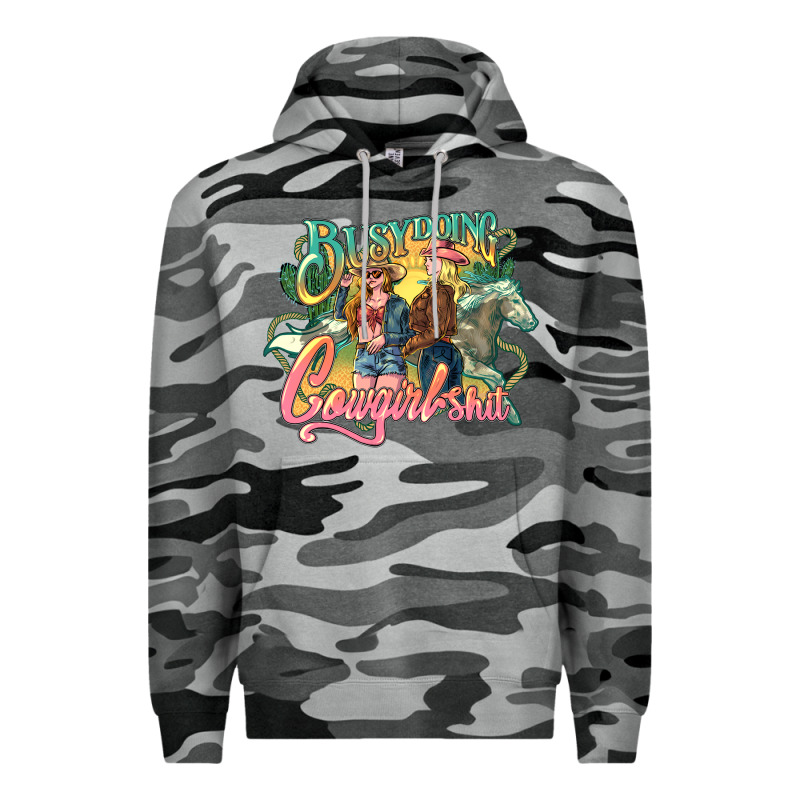 Busy Doing Cowgirl Shit Premium Hoodie by HowdyJamesFarm | Teevron