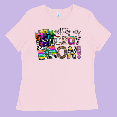 Getting My Cray On Ladies Tee Designed By Cowhidedigitalart