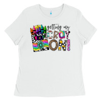 White getting my cray on Ladies Tee - CowhideDigitalArt