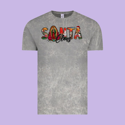 Santa Claus Lady Of Guadalupe Vintage Tee Designed By Jasminsmagicworld