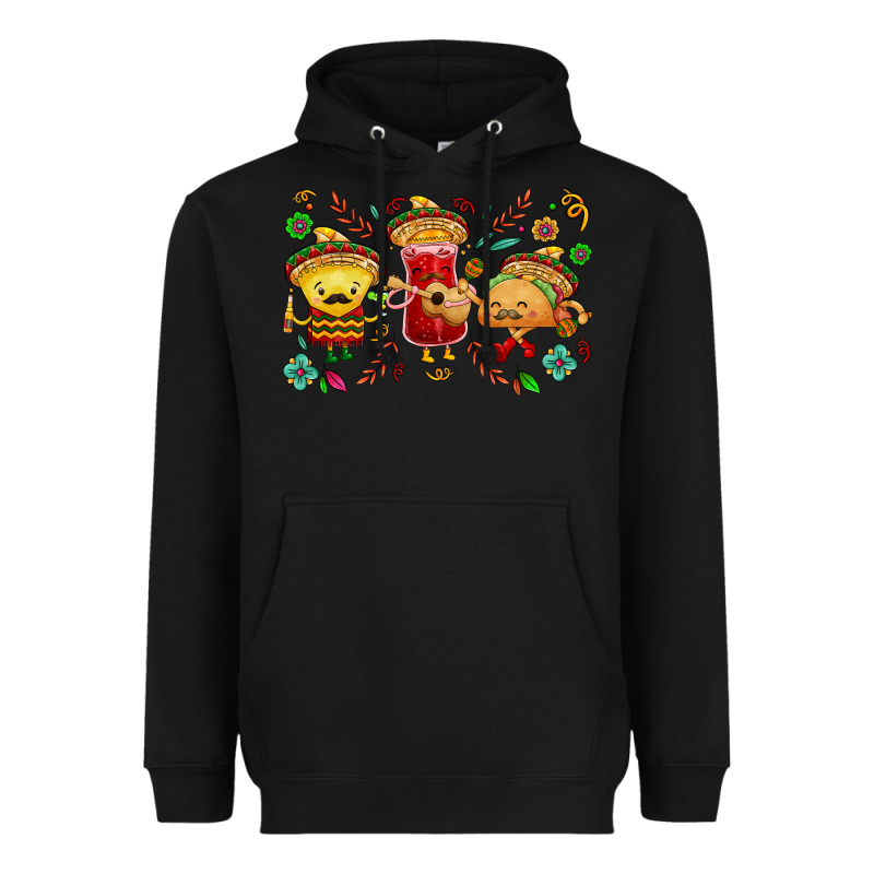 Mexican Taco Nacho And Souce Heavyweight Hoodie by NancyCooperArtShop | Teevron