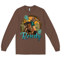 Chestnut western rowdy Long Sleeve Tee - NancyCooperArtShop