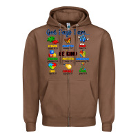 Chestnut god says i am autism Zipper Hoodie - Artiststas