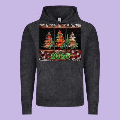 Hello 2023 Vintage Hoodie Designed By Jasminsmagicworld