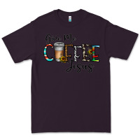 Plum give me coffee jesus Premium Tee - CowhideDigitalArt