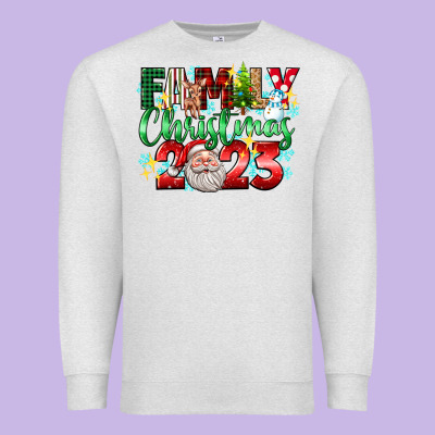 Family Christmas 2023 Premium Sweatshirt Designed By Texasbilliewilder