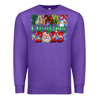 Purple family christmas 2023 Premium Sweatshirt - texasbilliewilder