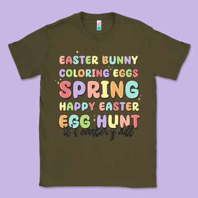 Easter Bunny Spring Classic Tee Designed By Maliassmallbusiness